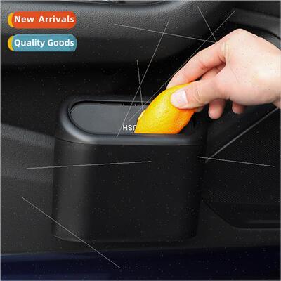 Car trash can car universal wh lid hanging storage mini simp