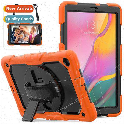 适用Samsung TabA 10.1 T510 Colorful Silicone PC Swivel Table