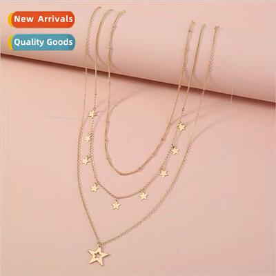 jewelry punk tassel star hundred fashion multi-layer stackin