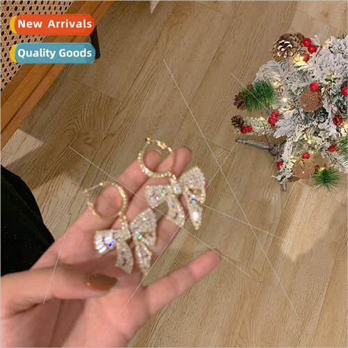 Air earrings sense 2022 new tide small earrings bow earrings