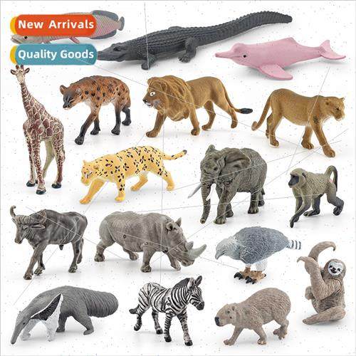 Mini  America wild animal model zebra buffalo elephant giraf