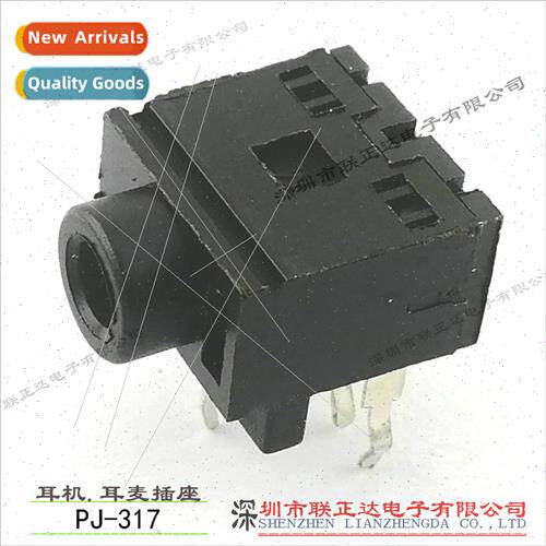 PJ-317 5-pin plug headphone socket 3.5mm dual-channel headph