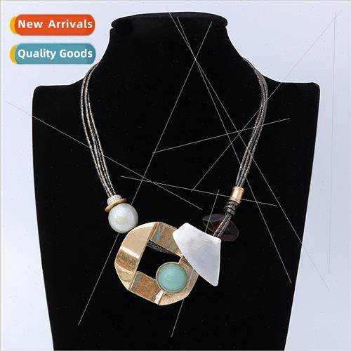 New necklaces Europe fashion high-class color clashing geome