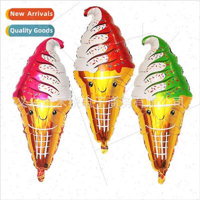 Children Ice Cream Cones Aluminum Film Balloons Ice Cream Sh