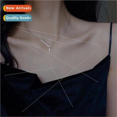 Korea collarbone chain female simple generous one word long