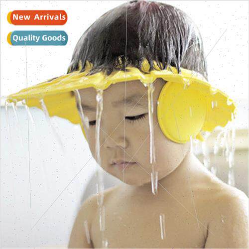 Baby shampoo hat wh ear protection baby shampoo cap adjustab