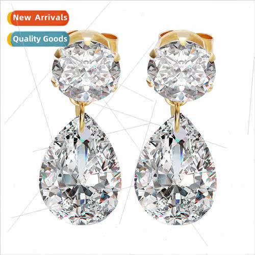 Korea Fashion Hundred Fashion Water Drop Gold Women Tanium S