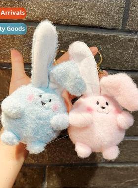 Plush drop ear rabb keychain doll doll doll backpack schoolb