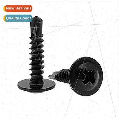 Black round head Phillips tapping screws dovetail washer sel