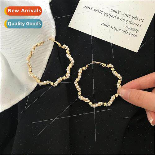 Sense earrings niche thin 2022 new tide Koreahundred wh clas