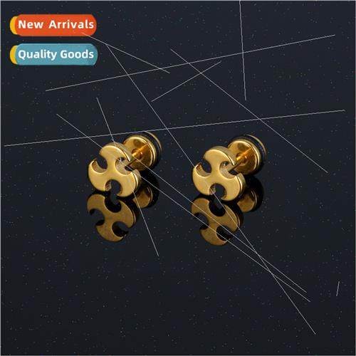 Stainless steel casting earrings niche female earrings tide