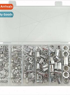 190pcs flat head vertical thread aluminum rivet nut pull riv