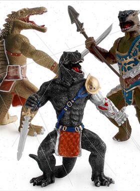 model toys scytosaurus bull horned dragon feather king drago