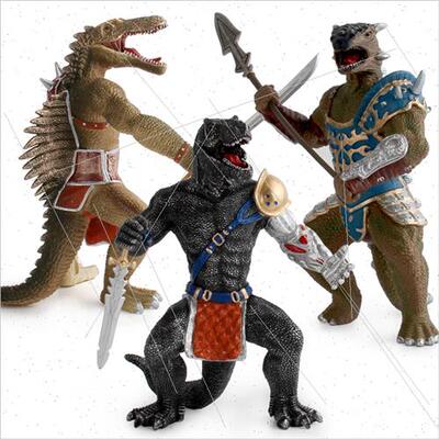 model toys scytosaurus bull horned dragon feather king drago