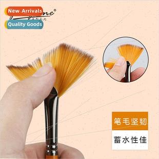 Nylon Fan Brush ngle Oil Acrylic Pastel Brush Painting Set A