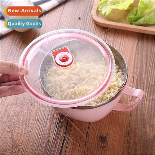 Large instant noodle cup double-layer bowl wh lid preservati