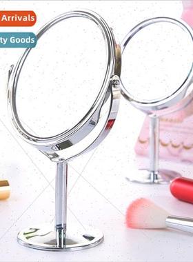 HD double-sided desktop makeup mirror metal magnifying deskt