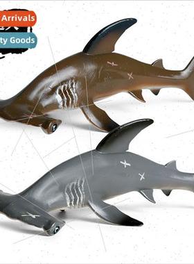Animal shark large hammerhead shark undersea animal model or