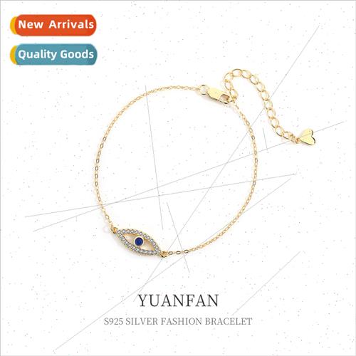 925 silver Zirconia Devil Eye Bracelet Women ins Europe che