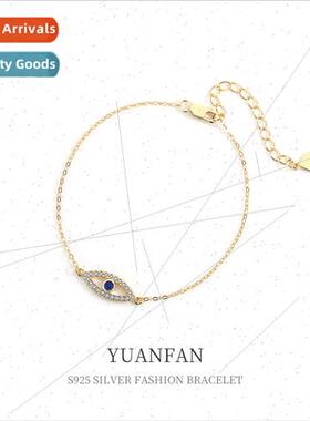 925 silver Zirconia Devil Eye Bracelet Women ins Europe che