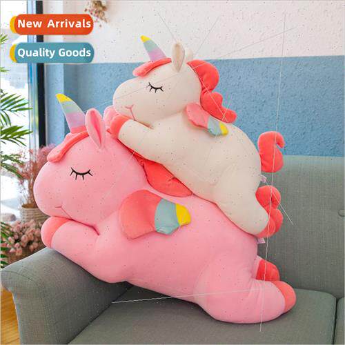 Angel unicorn doll pillow cute rainbow pony plush toys pink