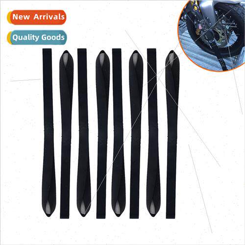 8pcs Black 46cm Beach Bike Motorcycle Hook Strap Tie Down St