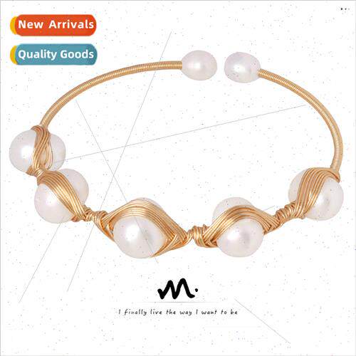 Handmade diy brass material fashion jewelry baroque soft wir