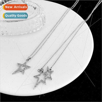 che retro pentagram necklace millennial spice girl star pend