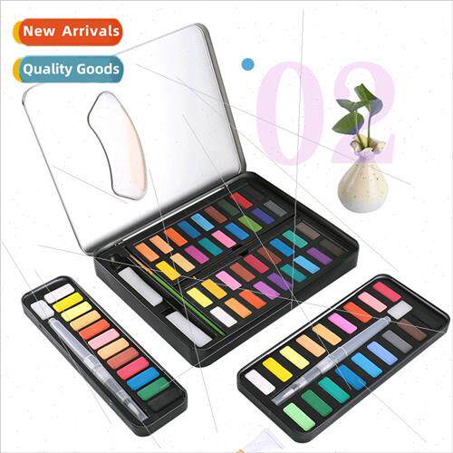 Watercolor Paint Solid Iron Box Set 12/18/24/36 Colors Gouac