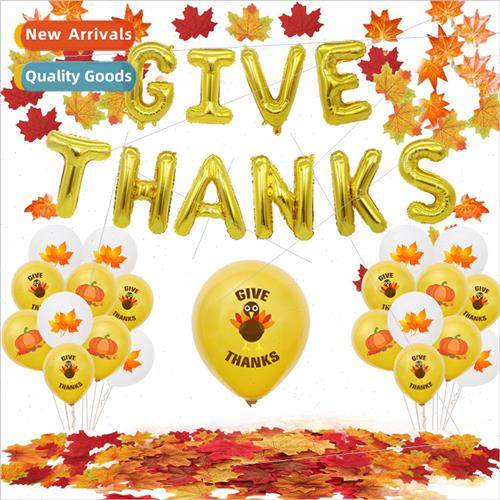 Thanksgiving Party Decoration Supplies Turkey Maple Pumpkin
