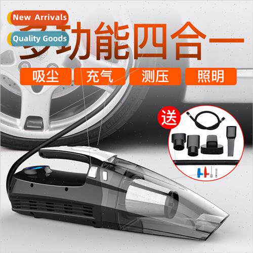 Car portable inflatable pump wh light 4-in-1 vacuum cleaner