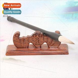 Redwood pen rest Kirin pen rest Bat pen holder pen mountain