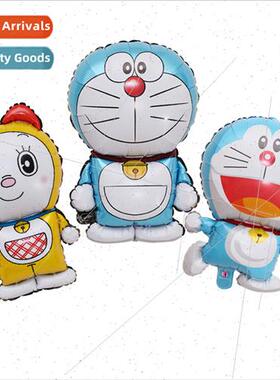 Standing Doraemon blue Tinkerbell cat modeling aluminum foil