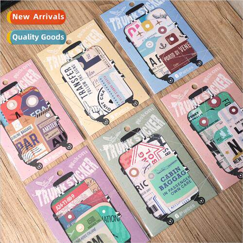 ggage stickers travel travelogue light retro waterprodecorat