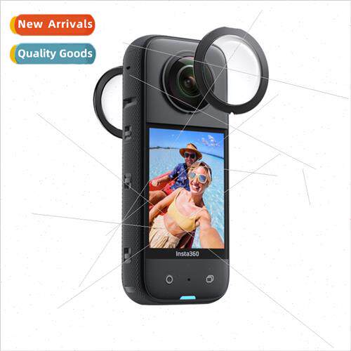 适用insta360 one X3 panoramic camera stick-on lens protector