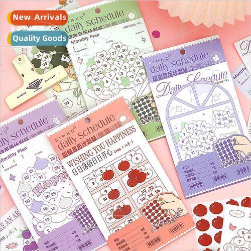 Botanical Monthly Calendar Planner Stickers Adhesive Index S