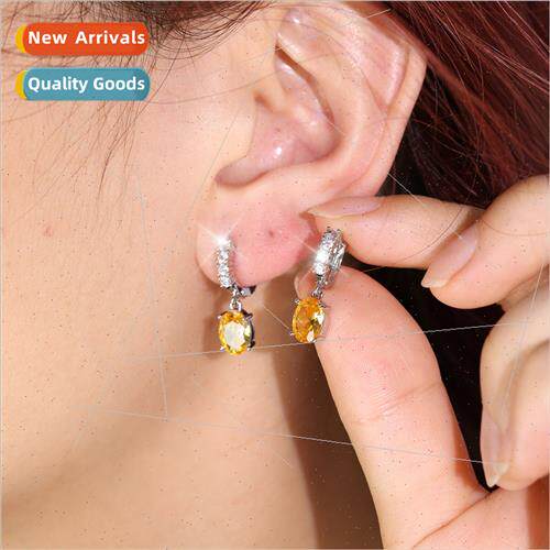 Earring small ear buckle female flash diamond earrings 2023