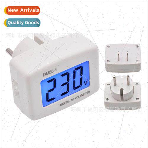 DM55-1 Digal AC Voltmeter 110V-220V LCD Voltage Detector Tes