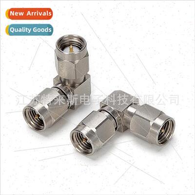 SMA male to male elbow 18G stainless steel passivated VSWR w