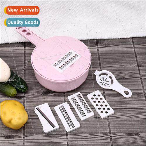 Multi-functional vegetable cutter 8pcs set slicer manual veg