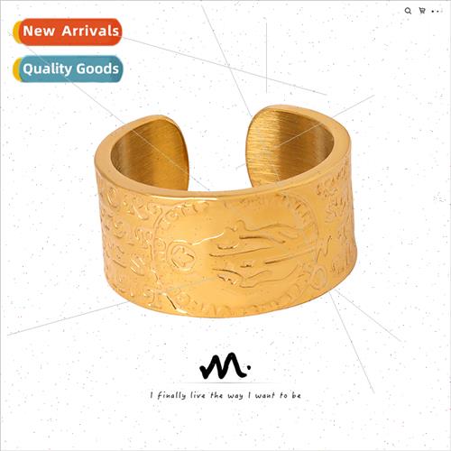 new fashion hundred matching retro tanium steel gold-plated