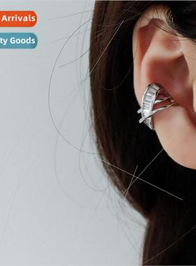 Zirconia cross ear clips Europe new intertwined ear bone cli