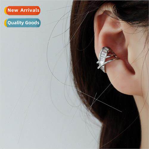 Zirconia cross ear clips Europe new intertwined ear bone cli