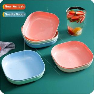 Household dinner plate wheat straw sp bone saucer type snack