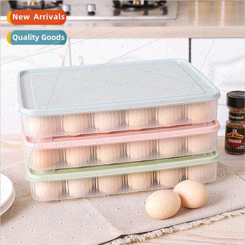 Creative kchen organizing egg carton colorful 24 plastic sto