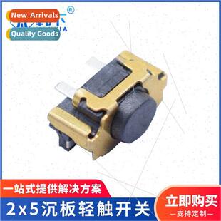 SKSLLCE010 2X5 Countersunk Plate Tactile Swch Gold Plated TS