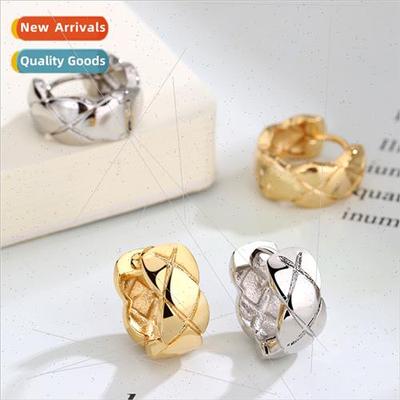 Europe popular star earrings anti-allergy fashion diamond la