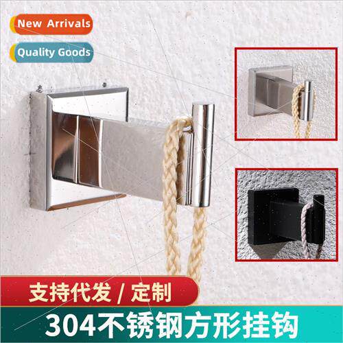 304 black hook bathroom bathroom simple square coat hooks si