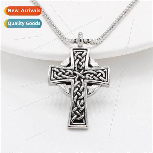 Europe Vintage Viking Celtic Cross Pendant适用Men
