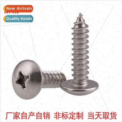 304 JISB1122T large flat head cross self-tapping screws mush
